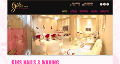 Desktop Screenshot of giksnailsalon.com