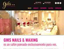 Tablet Screenshot of giksnailsalon.com